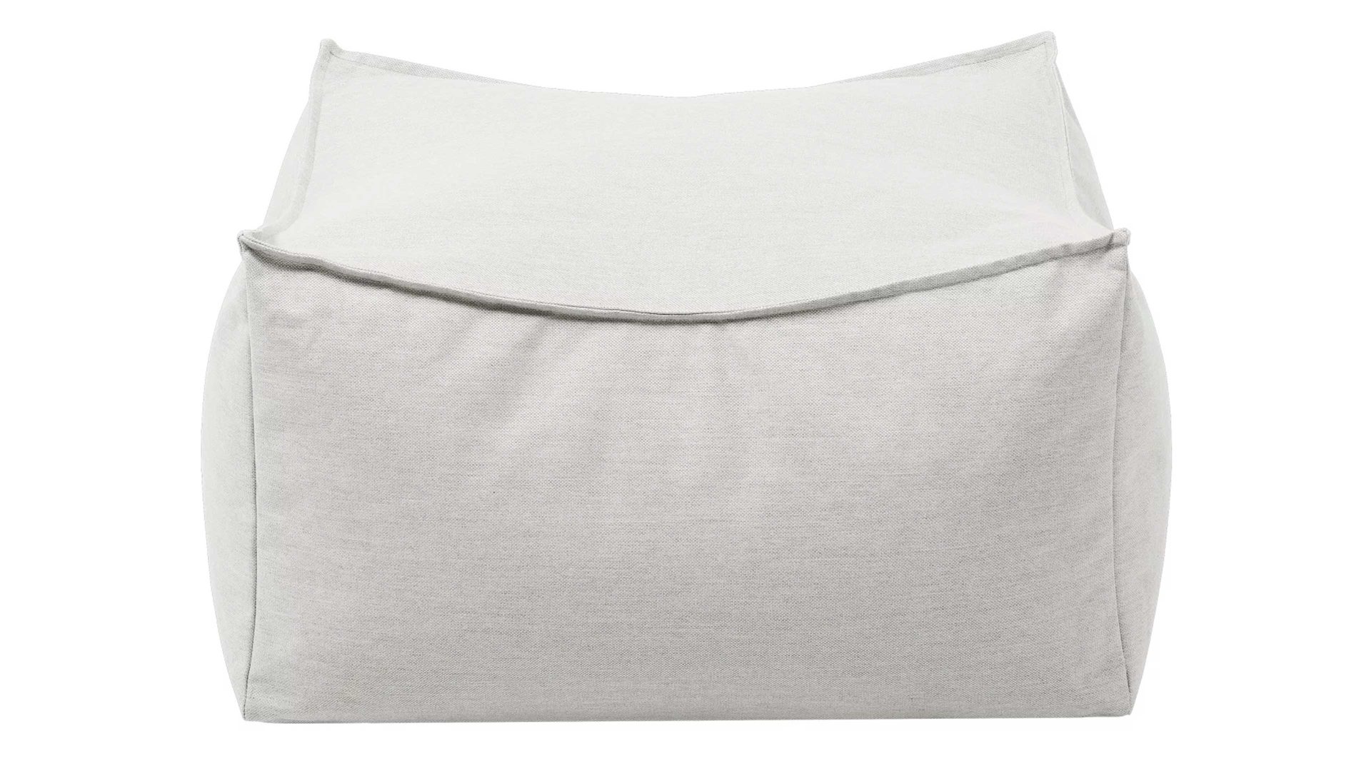 Sitzsack-Hocker Blomus aus Kunstfaser in Weiß blomus Outdoor Lounge-Hocker Stay wolkenfarbene Kunstfaser – ca. 60 x 60 cm