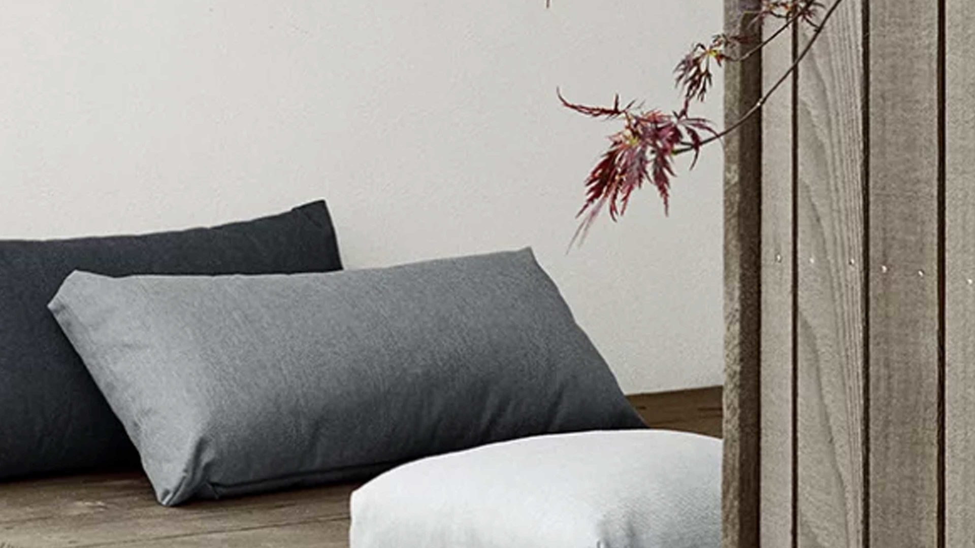 Kissen Blomus aus Kunstfaser in Grau blomus Outdoor Lounge-Kissen Stay steinfarbene Kunstfaser – ca. 70 x 30 cm