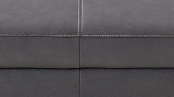 Ecksofa Steinpol polsteria aus Stoff in Dunkelgrau Polsterprogramm Relaxa 10.0 PSG - Ecksofa dunkelgrauer Stoffbezug Ares & Eiche Bianco Holzfüsse - ca. 289 x 250 cm