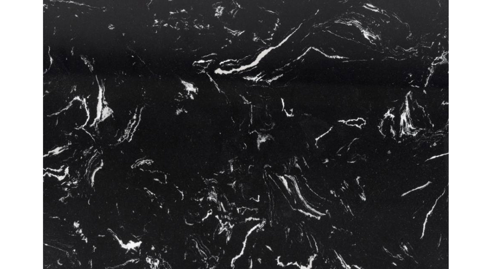 Beistelltisch Actona group aus Mineralmarmor /-guss Nachbildung in Schwarz Beistelltischserie Avila schwarze Marmoroptik & schwarzes Metallgestell - Höhe ca. 45 cm