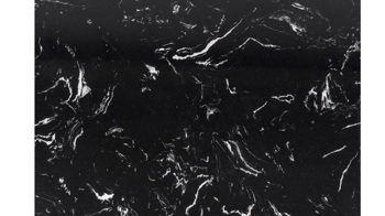 Beistelltisch Actona group aus Mineralmarmor /-guss Nachbildung in Schwarz Beistelltischserie Avila schwarze Marmoroptik & schwarzes Metallgestell - Höhe ca. 45 cm