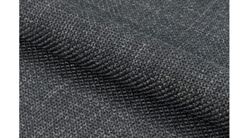 Vierfußstuhl Actona group aus Stoff in Dunkelgrau Polsterstuhl Flynn dunkelgrauer Stoffbezug Basel 19 & schwarzes Metallgestell