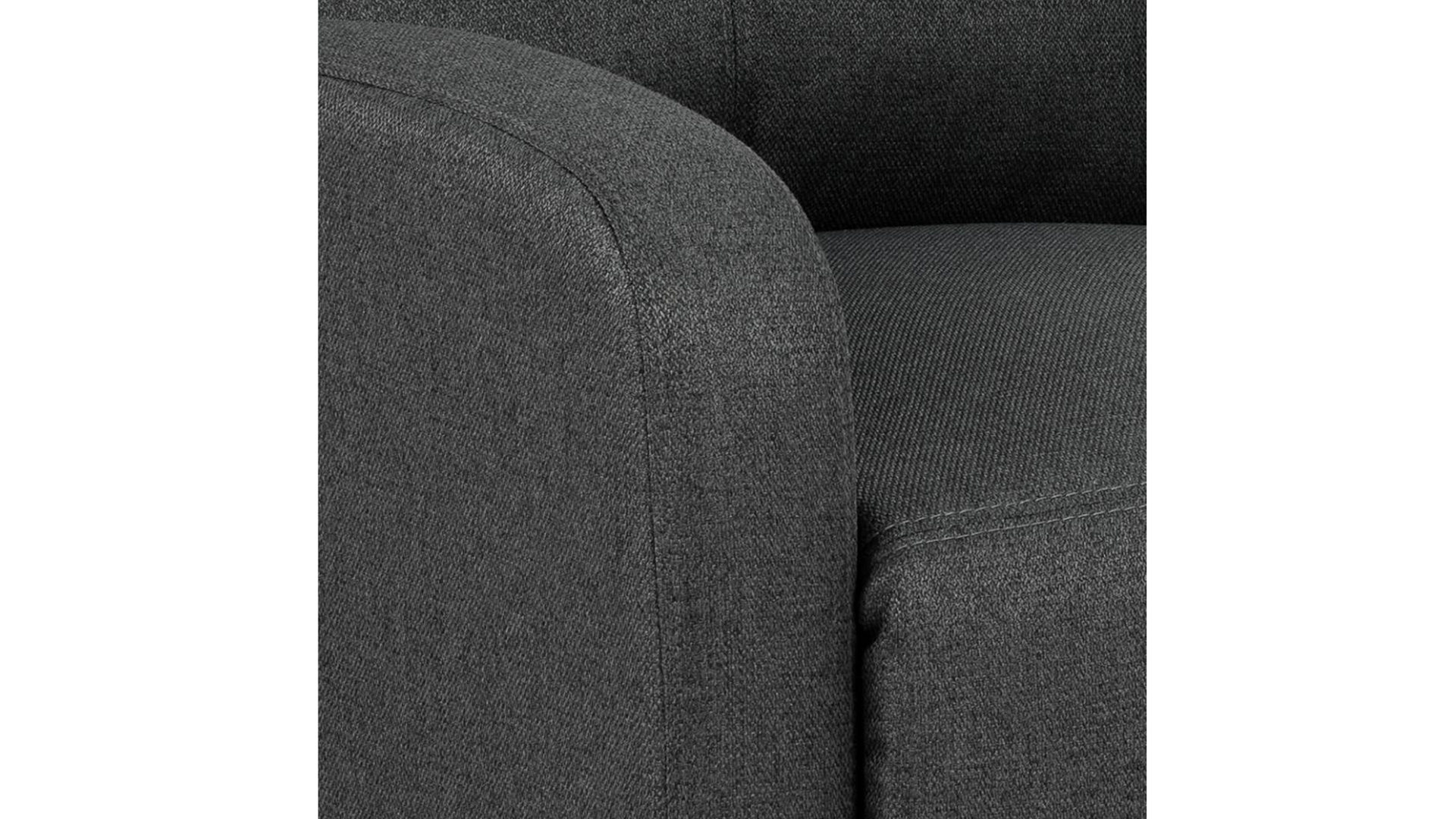 Relaxsessel Actona group aus Kunstfaser in Anthrazit Relaxsessel Siom anthrazitfarbener Stoffbezug Malmo 96 & Schwarz