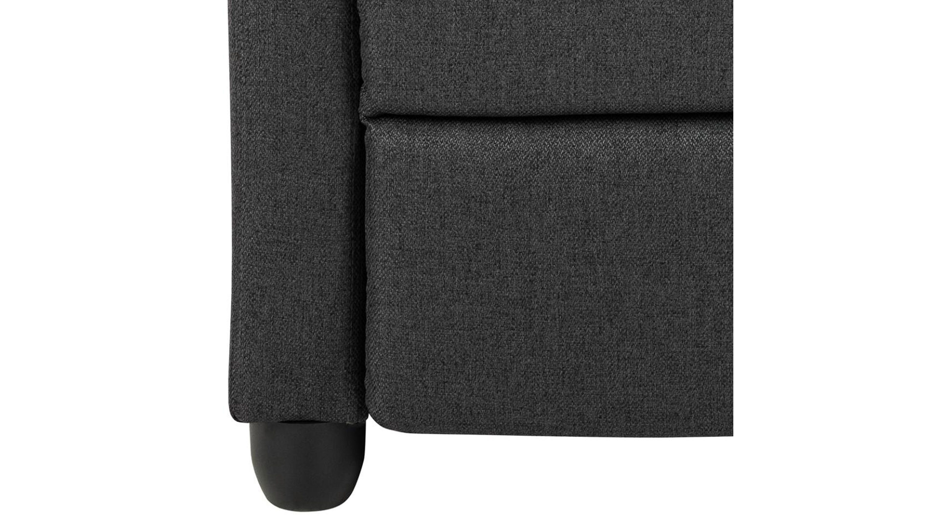 Relaxsessel Actona group aus Kunstfaser in Anthrazit Relaxsessel Siom anthrazitfarbener Stoffbezug Malmo 96 & Schwarz