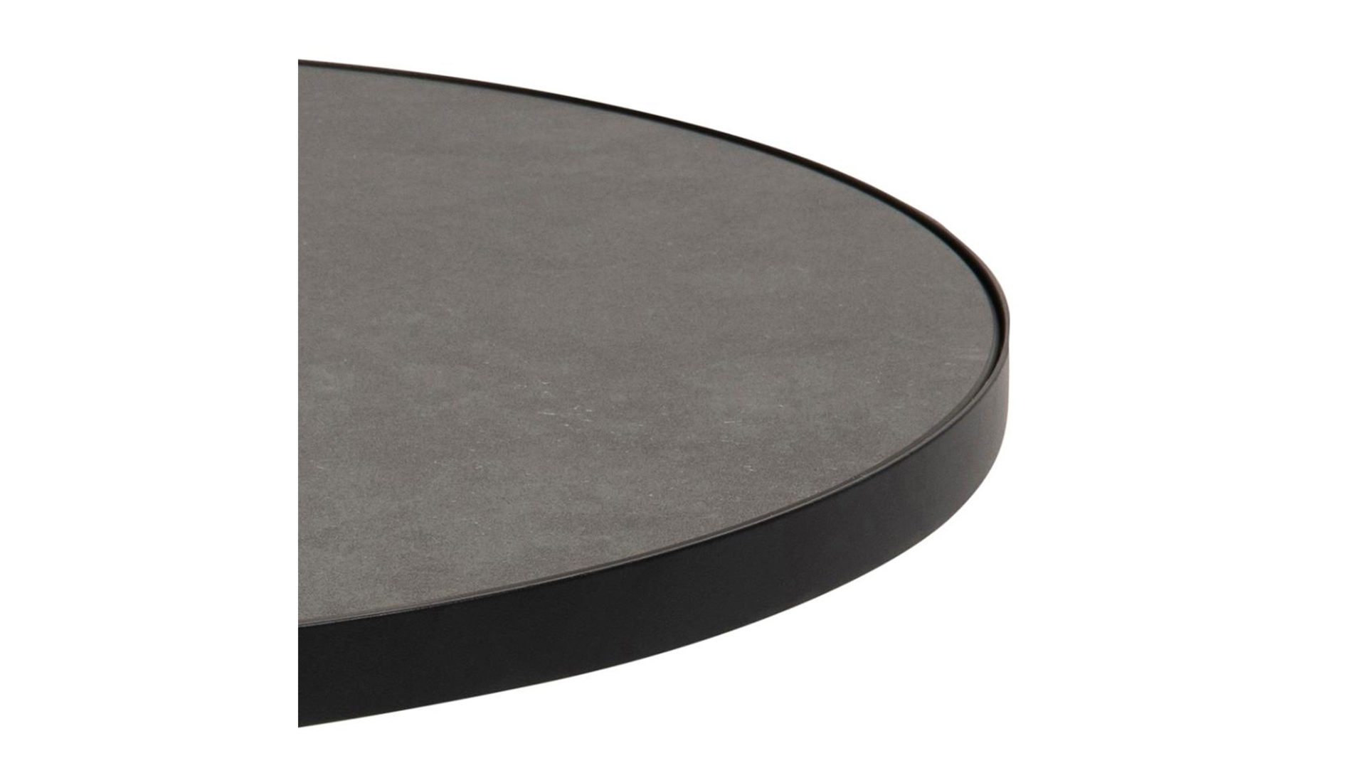 Couchtisch Actona group aus Glas in Schwarz Couchtischserie Soli Schwarz & Schwarz - ca. 46 x 45 cm