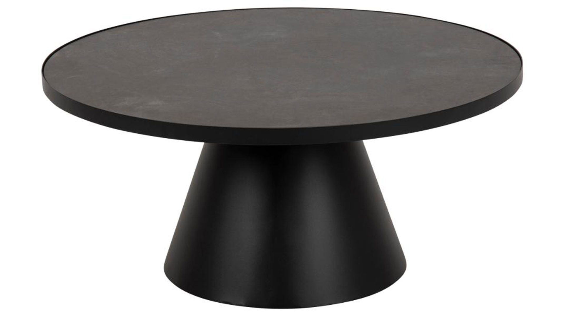 Couchtisch Actona group aus Glas in Schwarz Couchtischserie Soli Schwarz & Schwarz - ca. 86 x 40 cm