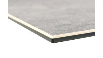 Esstisch Actona group aus Keramik in Grau Esstisch Heaven Grau & Metall - ca. 160 x 90 cm