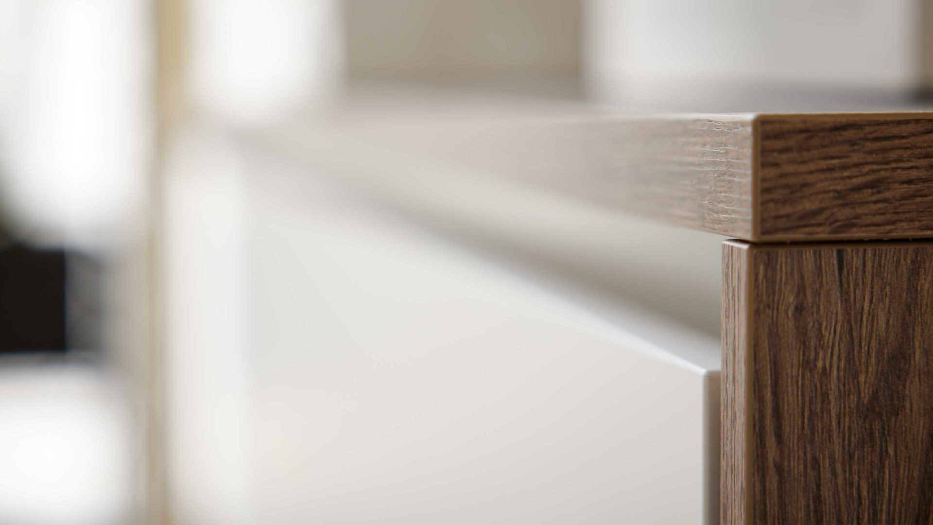 Badmöbel-Set Interliving aus Holz in Weiß Interliving Bad Serie 7357 - Badmöbel-Set mit Extras Alpinweiß & Eiche Havanna