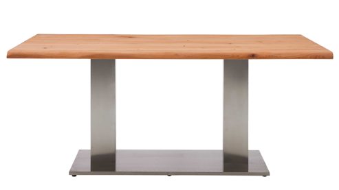 Esstisch Interliving aus Holz in Holzfarben Interliving Esszimmer Serie 5116 – Esstisch Eiche natur & Edelstahl - ca. 180 x 100 cm