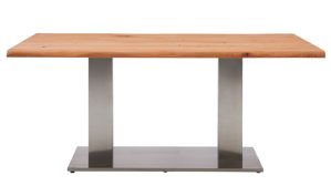 Esstisch Interliving aus Holz in Holzfarben Interliving Esszimmer Serie 5116 – Esstisch Eiche natur & Edelstahl - ca. 180 x 100 cm