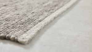 Handwebteppich Interliving aus Naturfaser in Hellbraun Interliving Teppich Serie B-8002 Grau & Haselnuss - ca. 200 x 240 cm