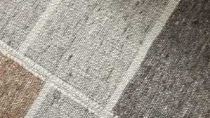 Handwebteppich Interliving aus Naturfaser in Hellbraun Interliving Teppich Serie B-8002 Grau & Haselnuss - ca. 170 x 240 cm