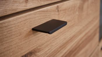 Sideboard Interliving aus Holz in Holzfarben Interliving Esszimmer Serie 5604 - Sideboard V728-0300 Eiche rustico - drei Türen, zwei Schubladen