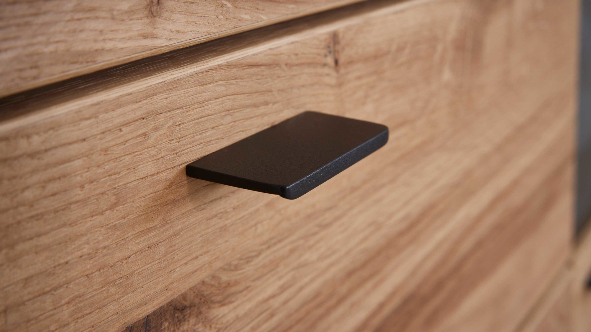 Sideboard Interliving aus Holz in Holzfarben Interliving Esszimmer Serie 5604 - Sideboard Eiche rustico - drei Türen, zwei Schubladen