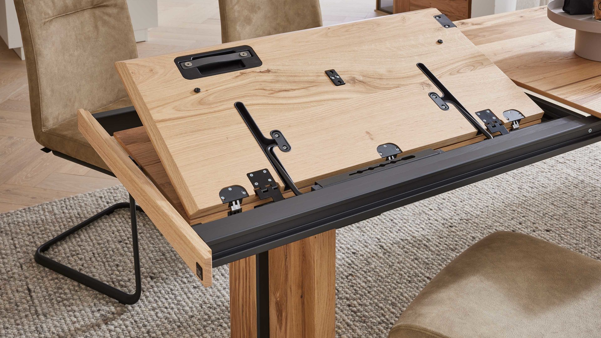 Funktion Interliving aus Holz in Holzfarben Interliving Esszimmer Serie 5604 - Frontauszug V013-0365 Eiche rustico - ca. 65 x 90 cm