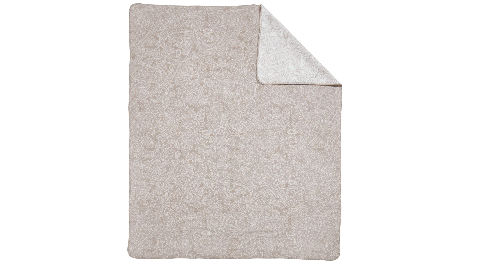 Wohndecke Done.® aus Kunstfaser in Beige done.® Wohndecke Payson Beige & Weiß – ca. 150 x 200 cm