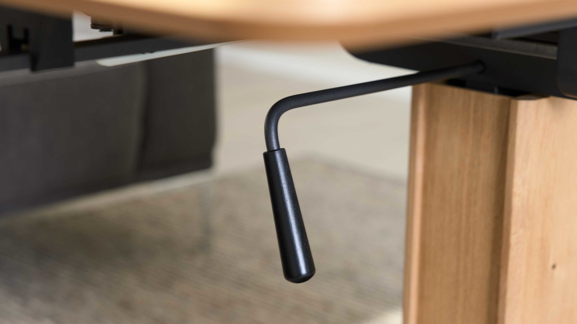 Couchtisch Interliving aus Holz in Holzfarben Interliving Couchtisch Serie 6223 - Couchtisch Wildeiche & Graphitschwarz - ca. 120 x 70 cm