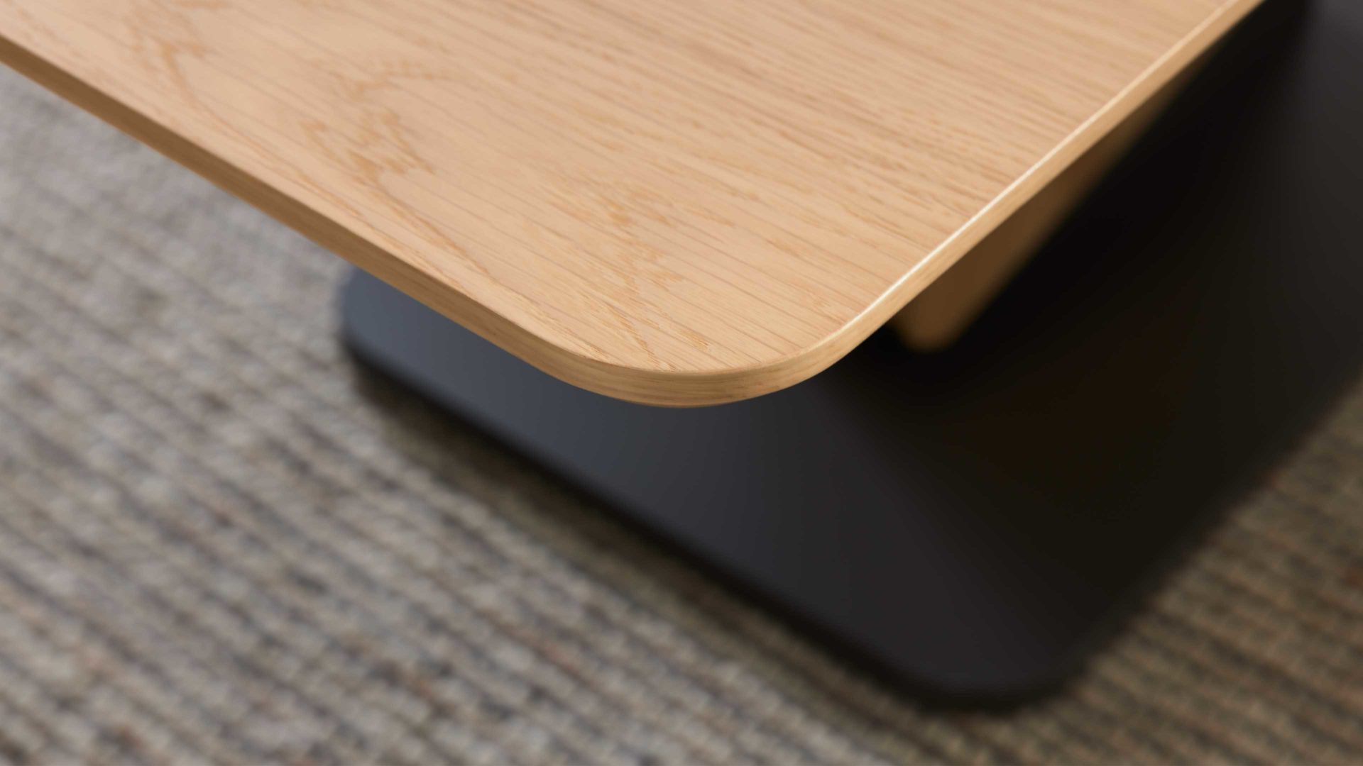 Couchtisch Interliving aus Holz in Holzfarben Interliving Couchtisch Serie 6223 - Couchtisch Wildeiche & Graphitschwarz - ca. 120 x 70 cm