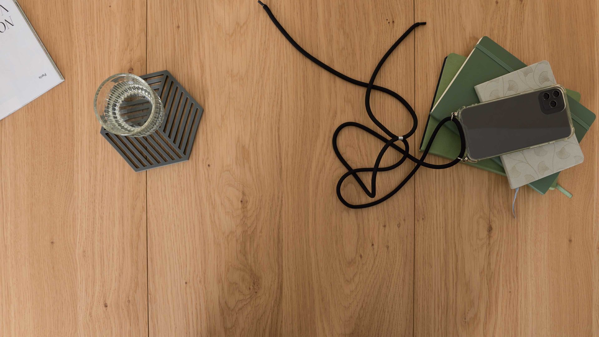 Couchtisch Interliving aus Holz in Holzfarben Interliving Couchtisch Serie 6223 - Couchtisch Wildeiche & Graphitschwarz - ca. 120 x 70 cm