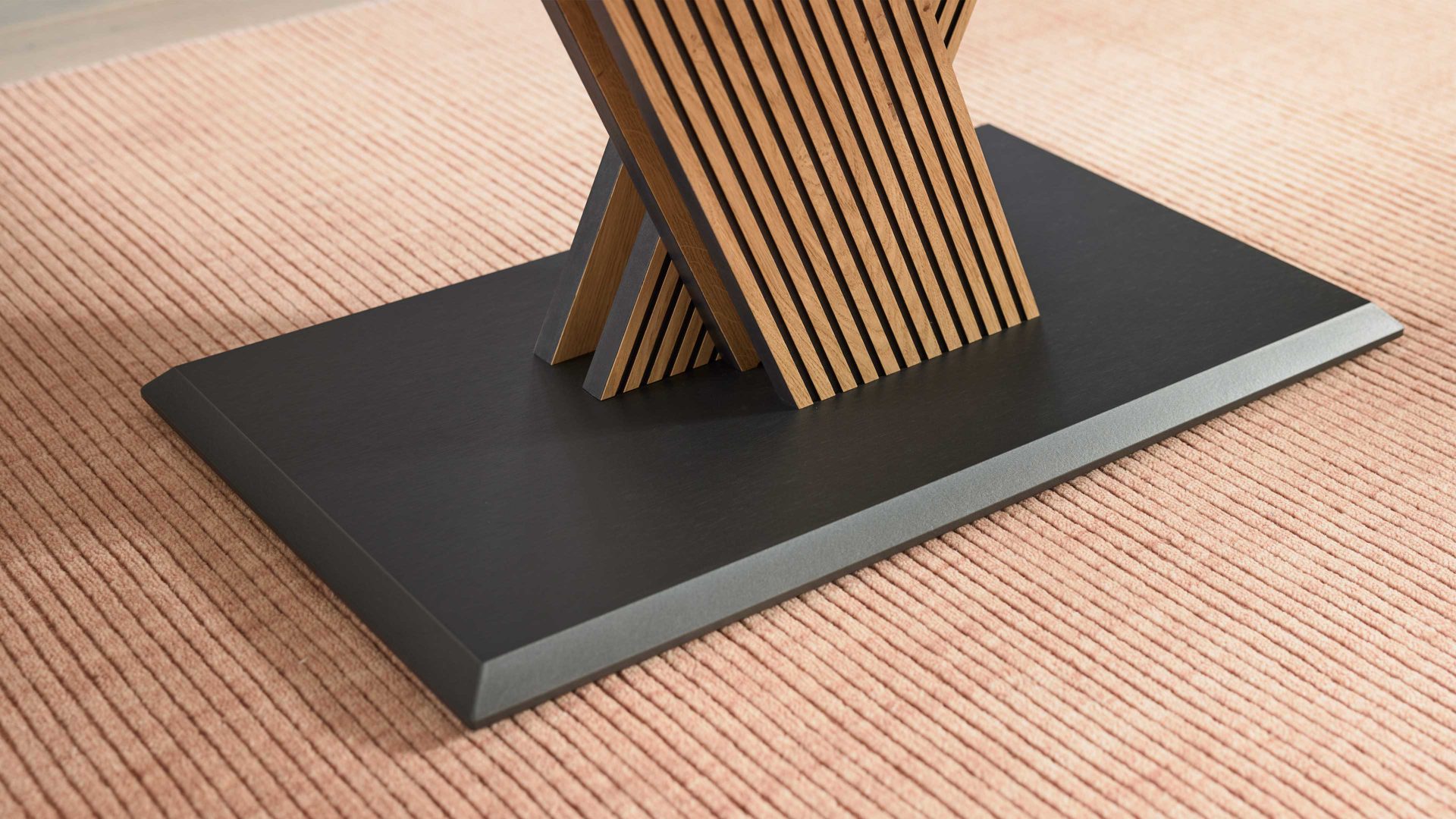 Couchtisch Interliving aus Glas in Dunkelgrau Interliving Couchtisch Serie 6226 - Couchtisch graues Parsolglas & Wildeiche - ca. 110 x 65 cm