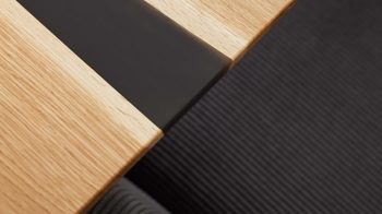 Esstisch Interliving aus Holz in Holzfarben Interliving Esszimmer Serie 5605 – Esstisch 7823 Charakter-Eiche & Schwarz - ca. 180 x 100 cm