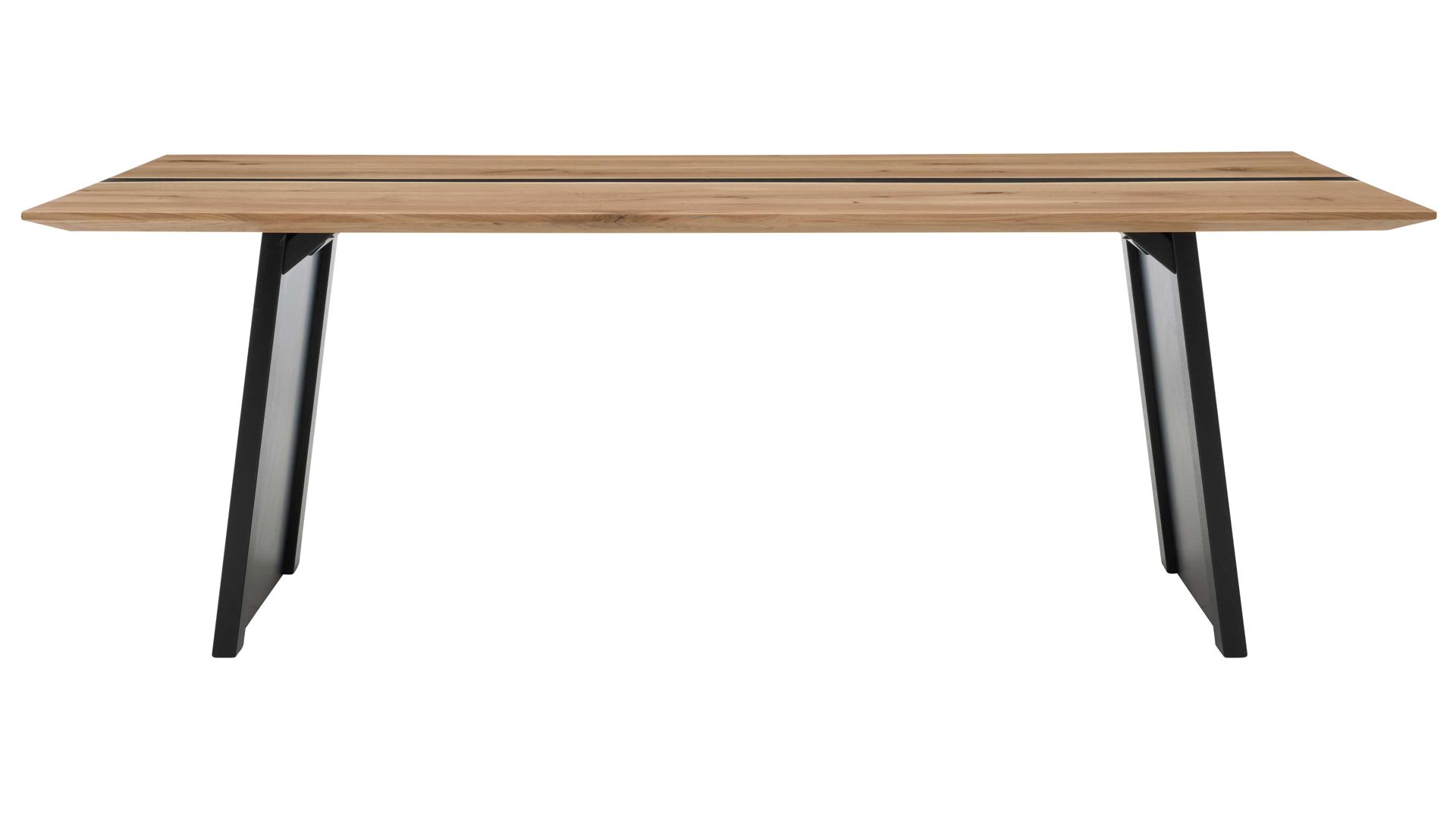 Esstisch Interliving aus Holz in Holzfarben Interliving Esszimmer Serie 5605 – Esstisch 7823 Charakter-Eiche & Schwarz - ca. 180 x 100 cm