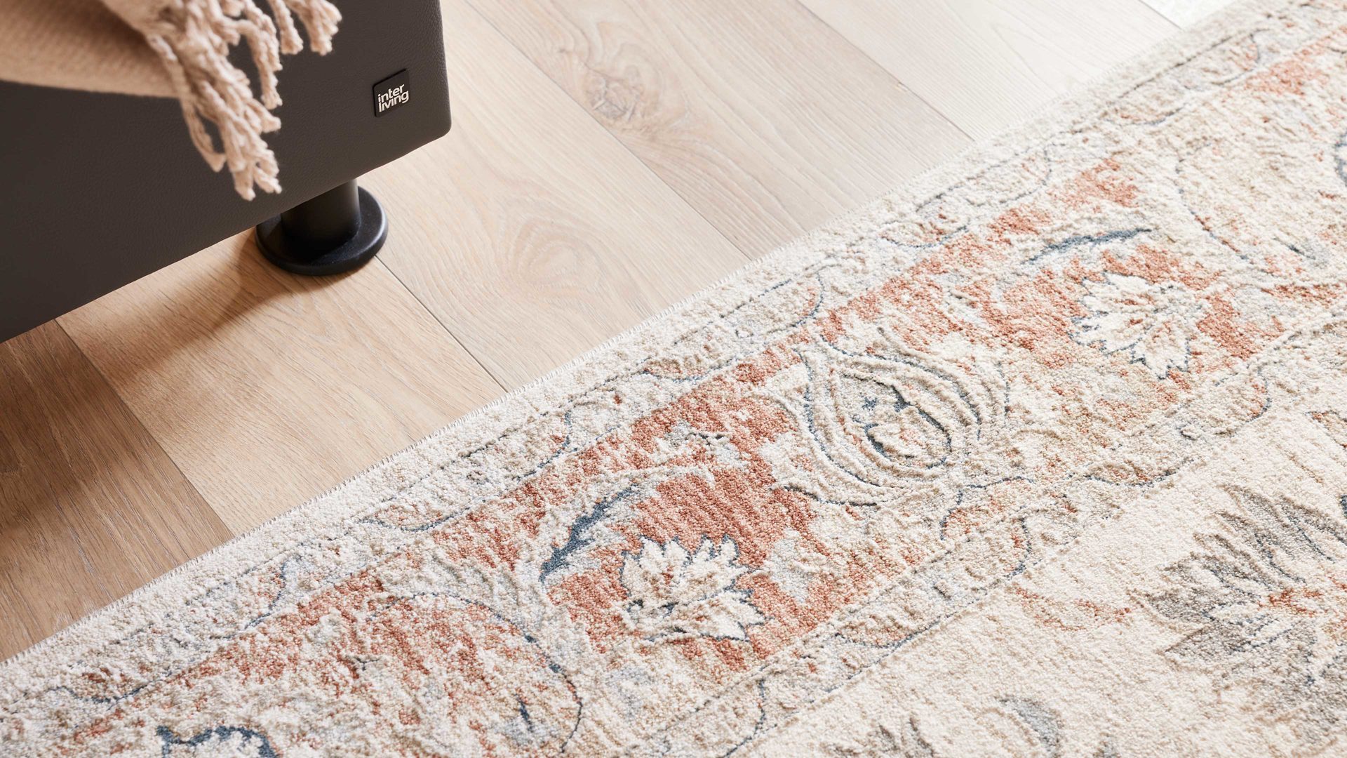 Webteppich Interliving aus Kunstfaser in Beige Interliving Teppich Serie R-8130 cremefarben gemustert - ca. 160 x 230 cm