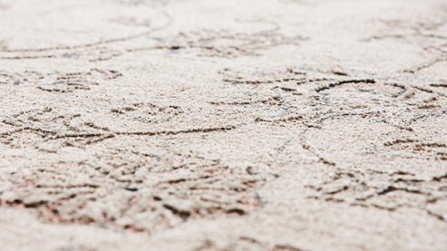 Webteppich Interliving aus Kunstfaser in Beige Interliving Teppich Serie R-8130 cremefarben gemustert - ca. 160 x 230 cm