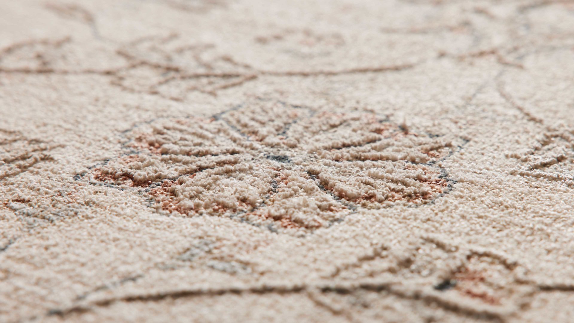 Webteppich Interliving aus Kunstfaser in Beige Interliving Teppich Serie R-8130 cremefarben gemustert - ca. 160 x 230 cm