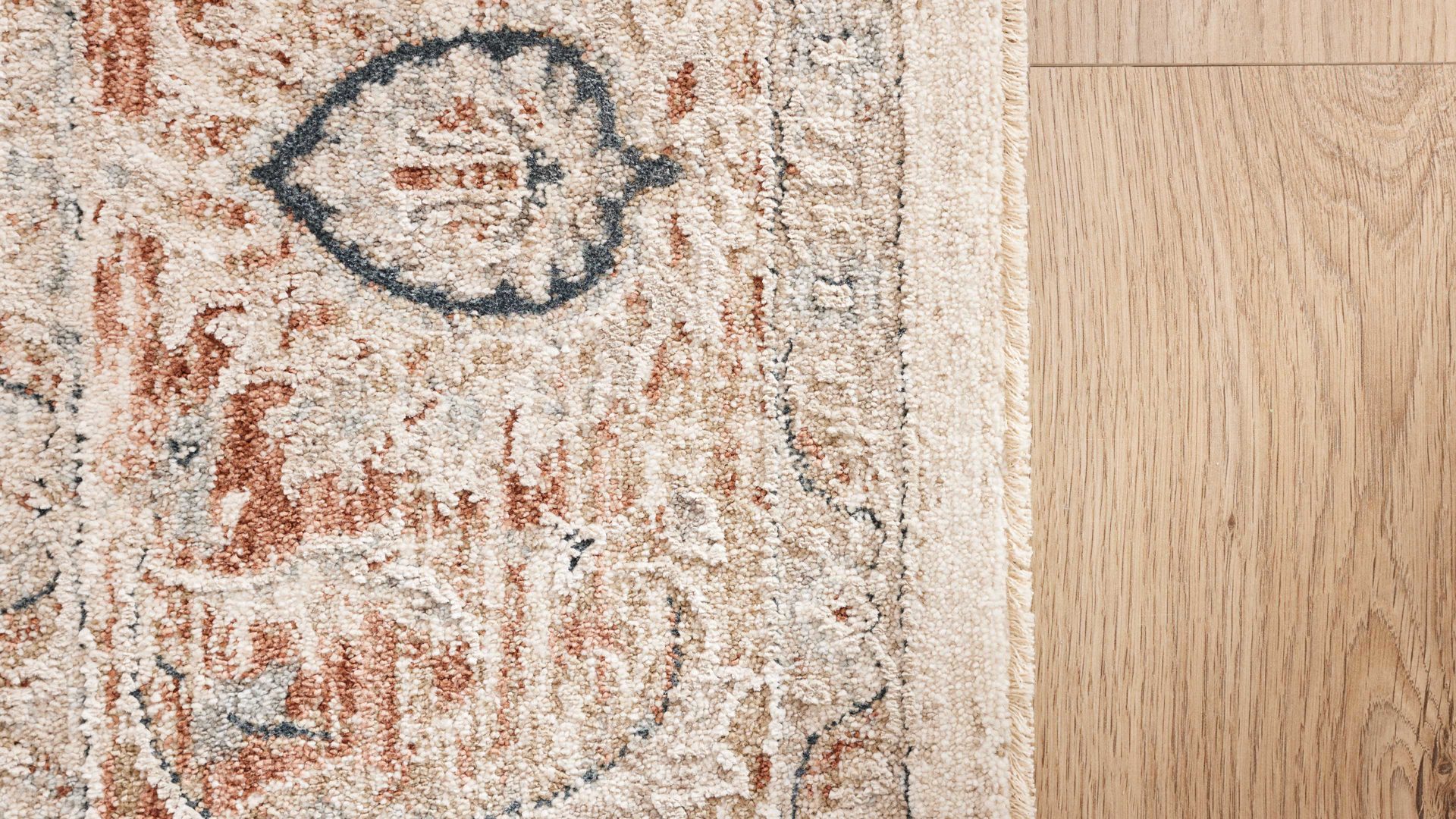 Webteppich Interliving aus Kunstfaser in Beige Interliving Teppich Serie R-8130 cremefarben gemustert - ca. 160 x 230 cm