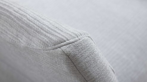 Relaxsessel Interliving aus Stoff in Hellgrau Interliving Sessel Serie 4530 silberfarbener Bezug Mara 9 & silberfarbener Sternfuß