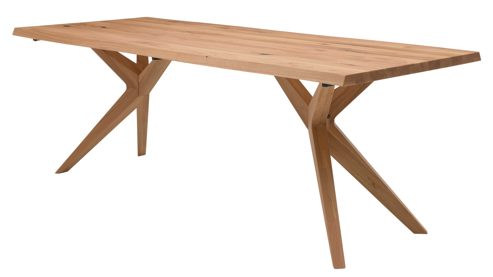 Esstisch Interliving aus Holz in Schwarz Interliving Esszimmer Serie 5118 – Esstisch Charakter-Eiche - ca. 200 x 100 cm