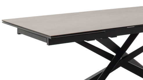 Auszugtisch Mca furniture aus Keramik in Anthrazit Auszugtisch Anthrazit & Schwarz – ca. 200 (300) x 95 cm