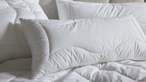 Kopfkissen Interliving aus Stoff in Weiß Interliving Kopfkissen Serie 9202 gesteppter Edel-Batist, ca. 400 g - ca. 40 x 80 cm