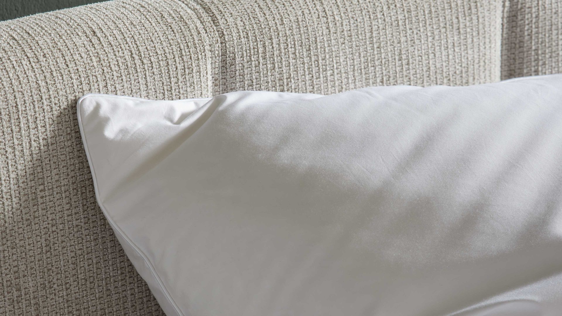 Kopfkissen Interliving aus Stoff in Weiß Interliving Kopfkissen Serie 9204 70 % Federn & 30 % Daunen, ca. 660 g - ca. 40 x 80 cm