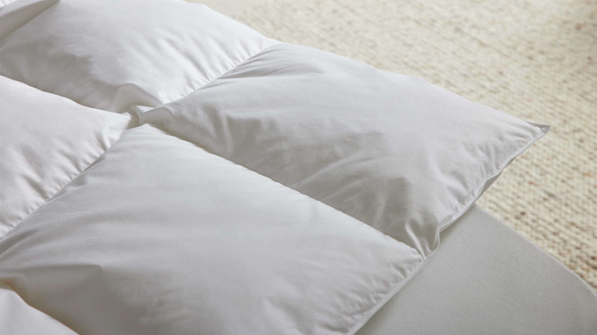 Daunendecke Interliving aus Stoff in Weiß Interliving Bettdecke Serie 9204 - Daunendecke als Cassettendecke normal, ca. 630 g Daunen - ca. 135 x 200 cm