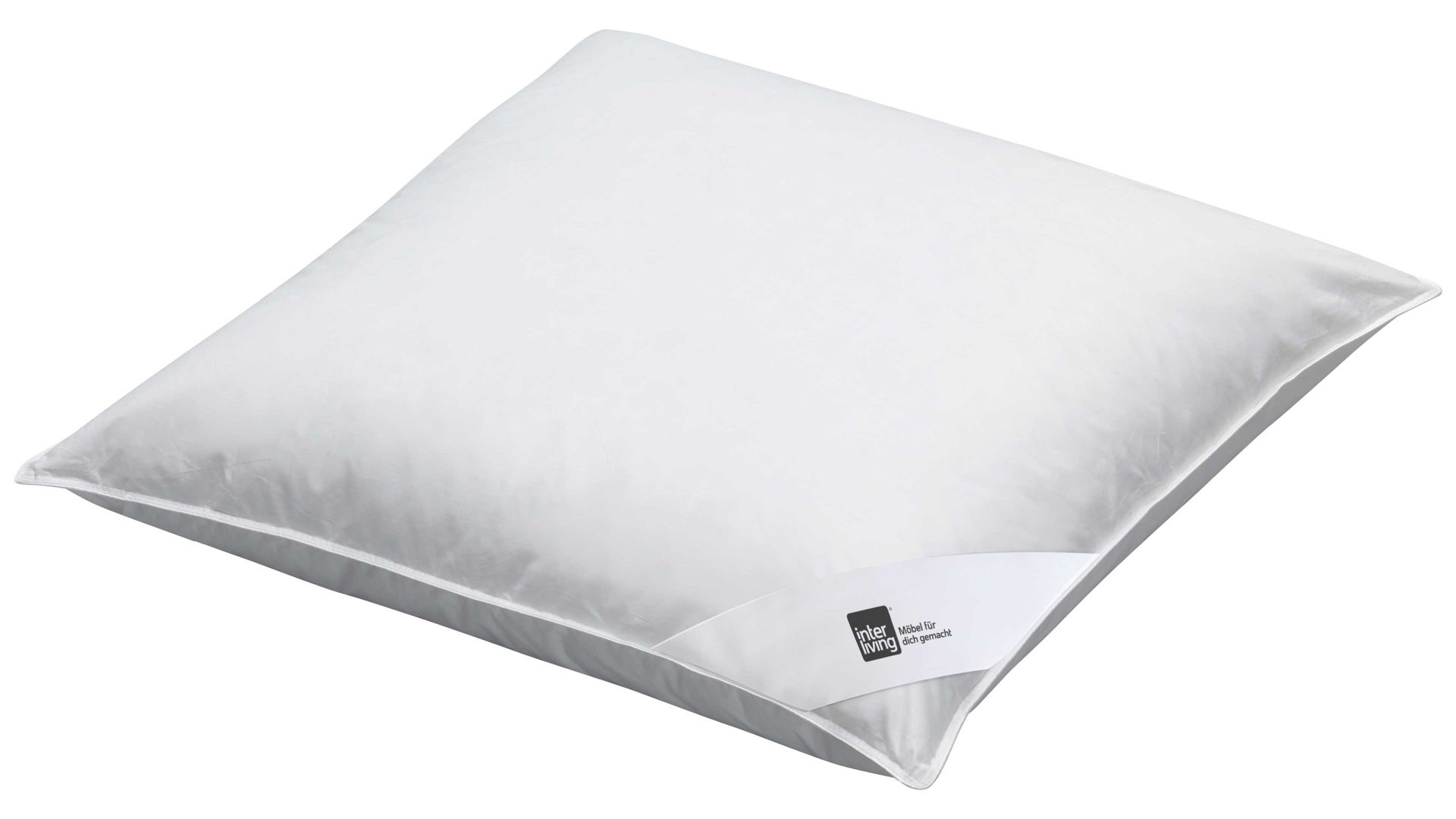 Kopfkissen Interliving aus Stoff in Weiß Interliving Kopfkissen Serie 9205 70 % Federn & 30 % Daunen, ca. 950 g - ca. 80 x 80 cm
