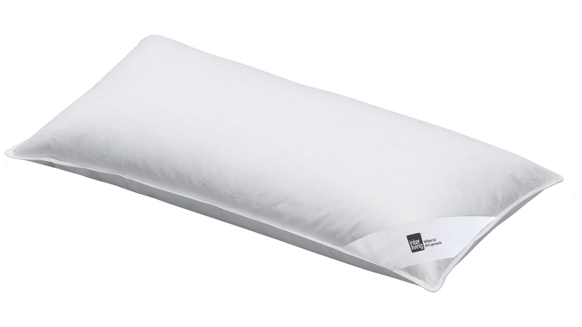 Kopfkissen Interliving aus Stoff in Weiß Interliving Kopfkissen Serie 9205 - 3-Kammerkissen ca. 640 g - ca. 40 x 80 cm