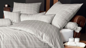 Bettwäsche-Set Janine® aus Naturfaser in Beige Janine Bettwäsche-Set Naturell - ca. 155 x 220 cm