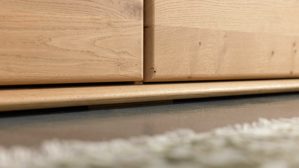 Sideboard Interliving aus Holz in Holzfarben Interliving Wohnzimmer Serie 2028 - Sideboard Wildeiche - drei Türen, drei Schubladen, Breite ca. 182 cm