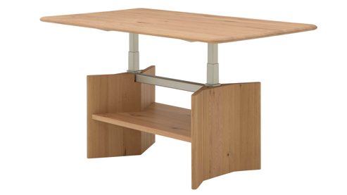 Couchtisch Interliving aus Holz in Holzfarben Interliving Wohnzimmer Serie 2028 - Couchtisch Wildeiche - ca. 120 x 50- 69 x 70 cm