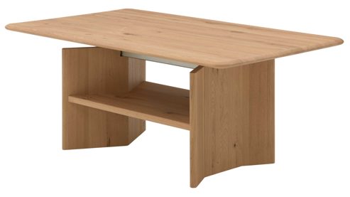 Couchtisch Interliving aus Holz in Holzfarben Interliving Wohnzimmer Serie 2028 - Couchtisch 500 Wildeiche - ca. 120 x 50- 69 x 70 cm