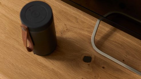 Lowboard Interliving aus Holz in Holzfarben Interliving Wohnzimmer Serie 2028 - Lowboard 1650 Wildeiche - zwei Türen, zwei Schubladen, Breite ca. 162 cm