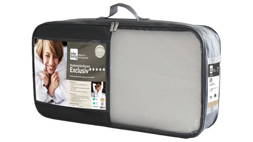 Nackenstützkissen Interliving aus Stoff in Weiß Interliving Nackenstützkissen Serie 9209 Visco-Sticks & Gänsedaunen - ca. 40 x 80 cm