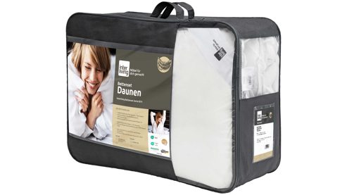 Betten-Set Interliving aus Stoff in Weiß Interliving Betten-Set Serie 9211 - Daunenkissen und -decke Federn & Daunen, zweiteilig - ca. 135 x 200 cm