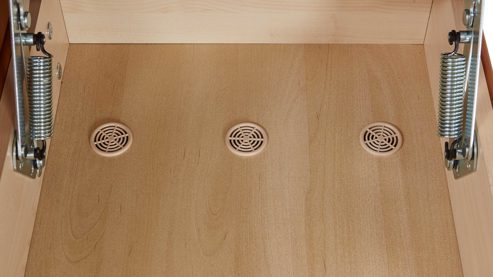 Funktionshocker comfortmaster besser sitzen, liegen, leben aus Leder in Hellbraun Comfortmaster Spektra 1480 - Funktionshocker mit Rollen honigfarbenes LongLife-Leder Rustika LG 24 – ca. 113 x 70 cm