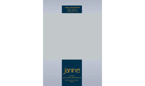 Spannbettlaken Janine® aus Stoff in Silber Janine® Spannbettlaken Silber - ca. 150 x 200 cm