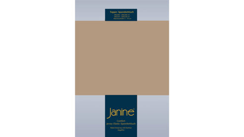 Spannbettlaken Janine® aus Stoff in Braun Janine® Spannbettlaken Nougat - ca. 100 x 200 cm