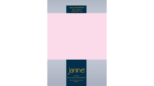 Spannbettlaken Janine® aus Stoff in Rosa Janine® Spannbettlaken Zartrosa - ca. 200 x 200 cm