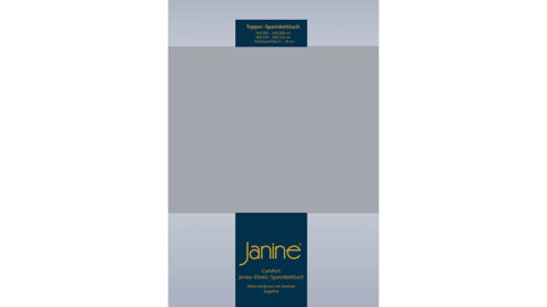 Spannbettlaken Janine® aus Stoff in Hellgrau Janine® Spannbettlaken Platin - ca. 100 x 200 cm